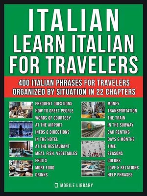 cover image of Italian--Learn Italian for Travelers